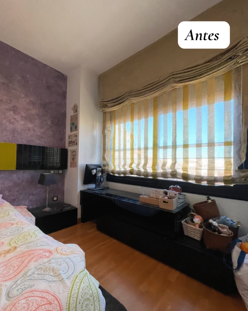 Habitación antes de una reforma completa de dormitorio en Castellón
