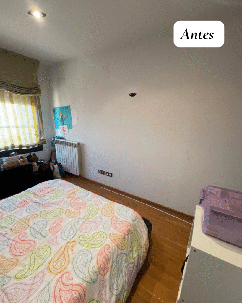 Dormitorio principal antes de una reforma integral en Castellón